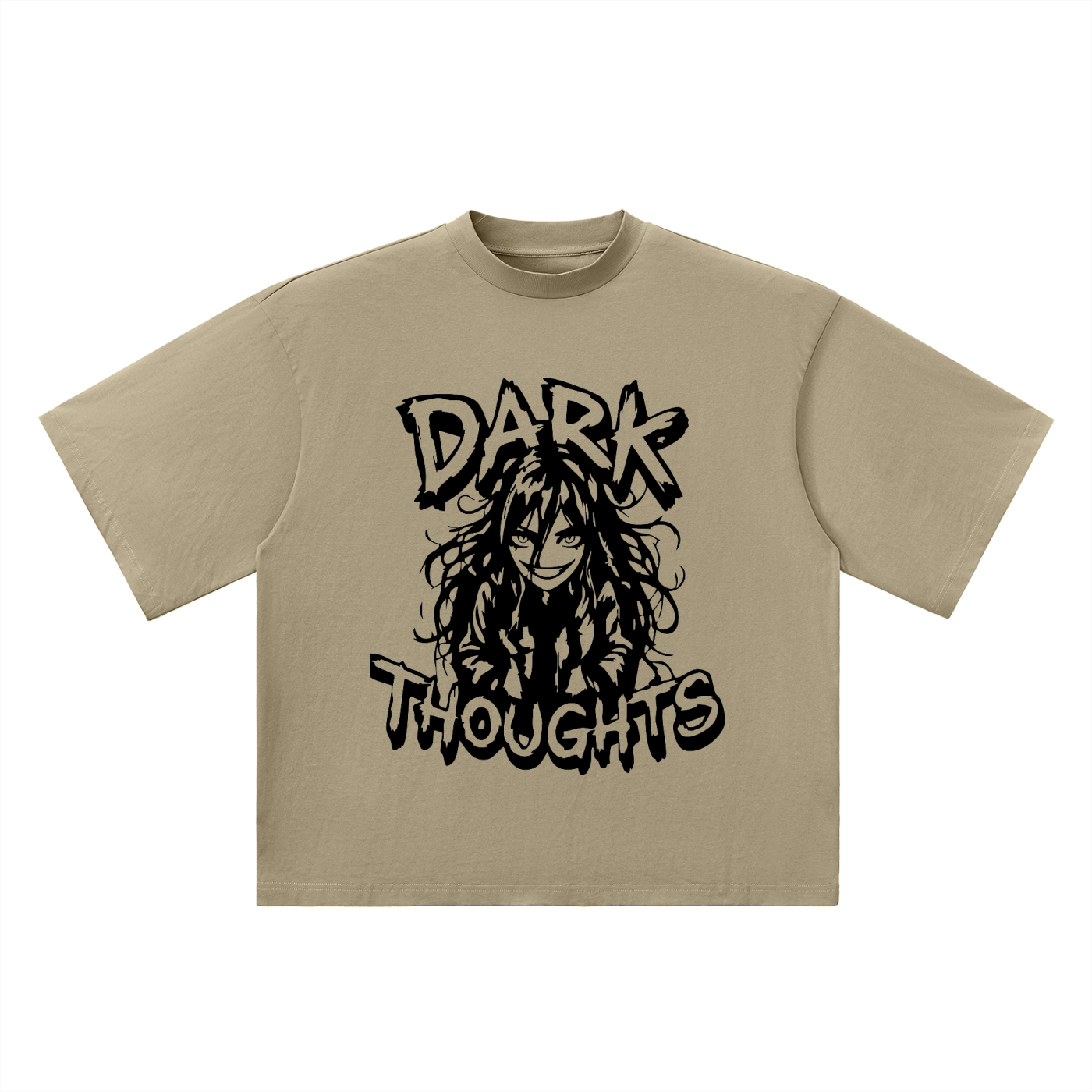 Dark Thoughts - Oversized Drop Shoulder T-Shirt
