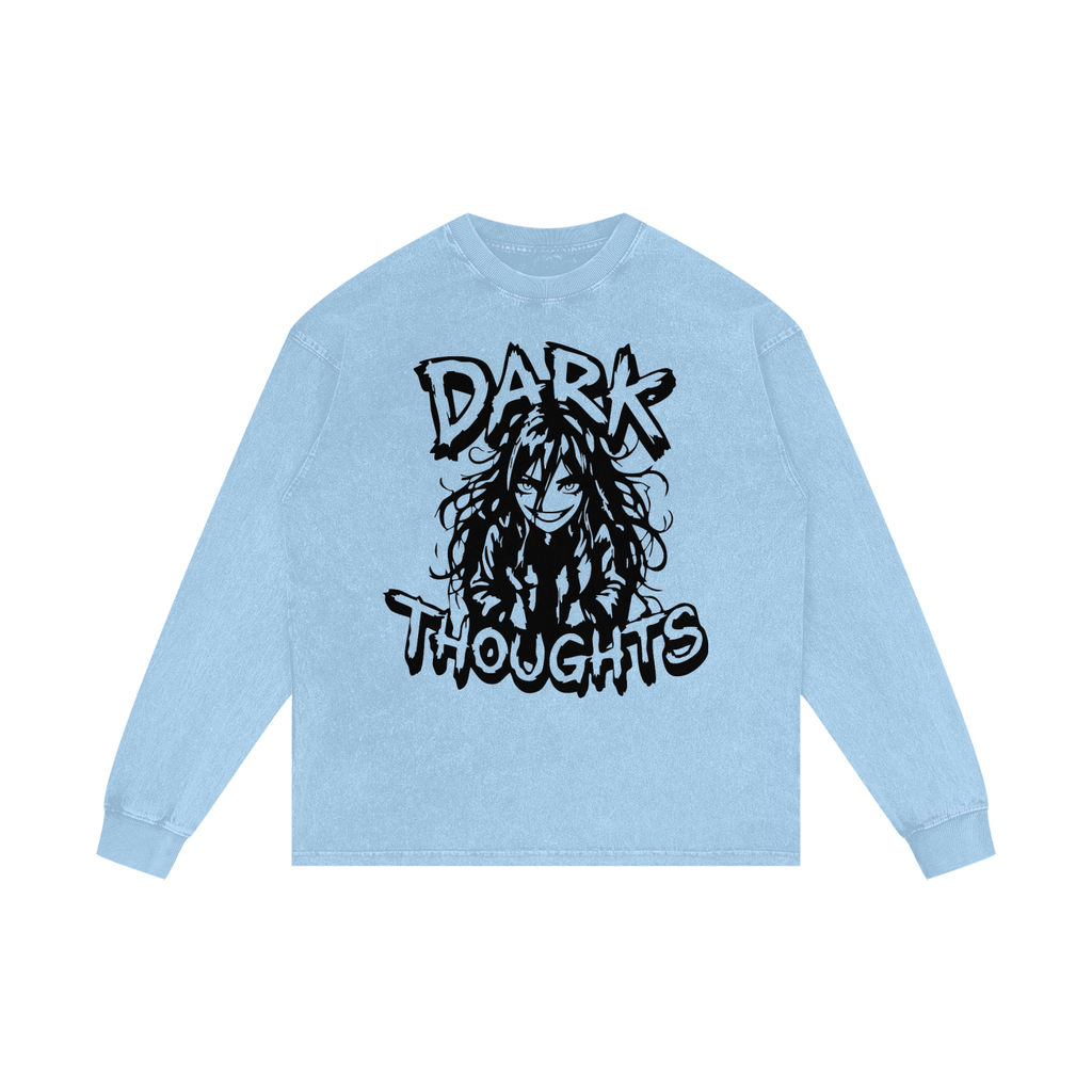 Acid Wash Oversize Long Sleeve T-Shirt