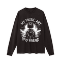 My Friend, My Music Art - Vintage Washed Long Sleeve T-Shirt