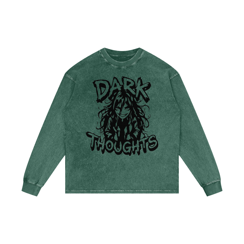 Acid Wash Oversize Long Sleeve T-Shirt