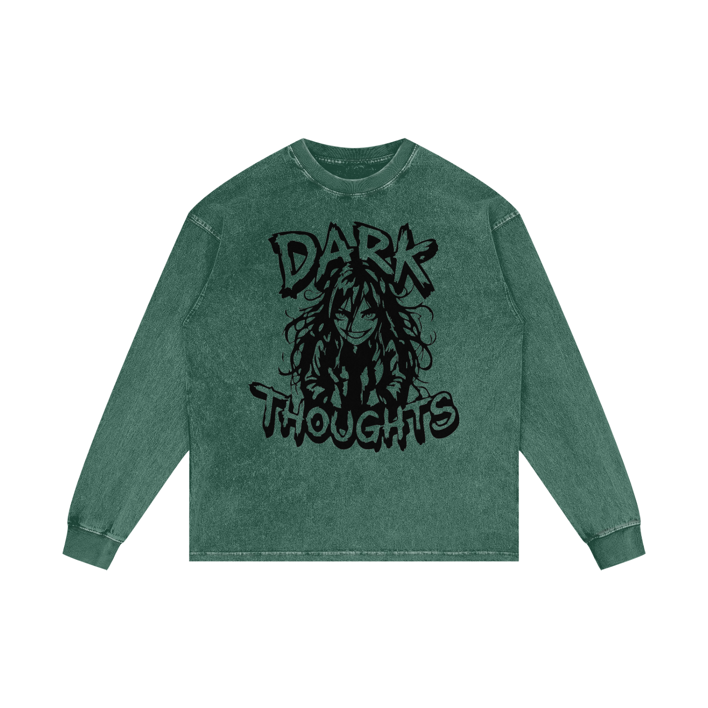 Acid Wash Oversize Long Sleeve T-Shirt