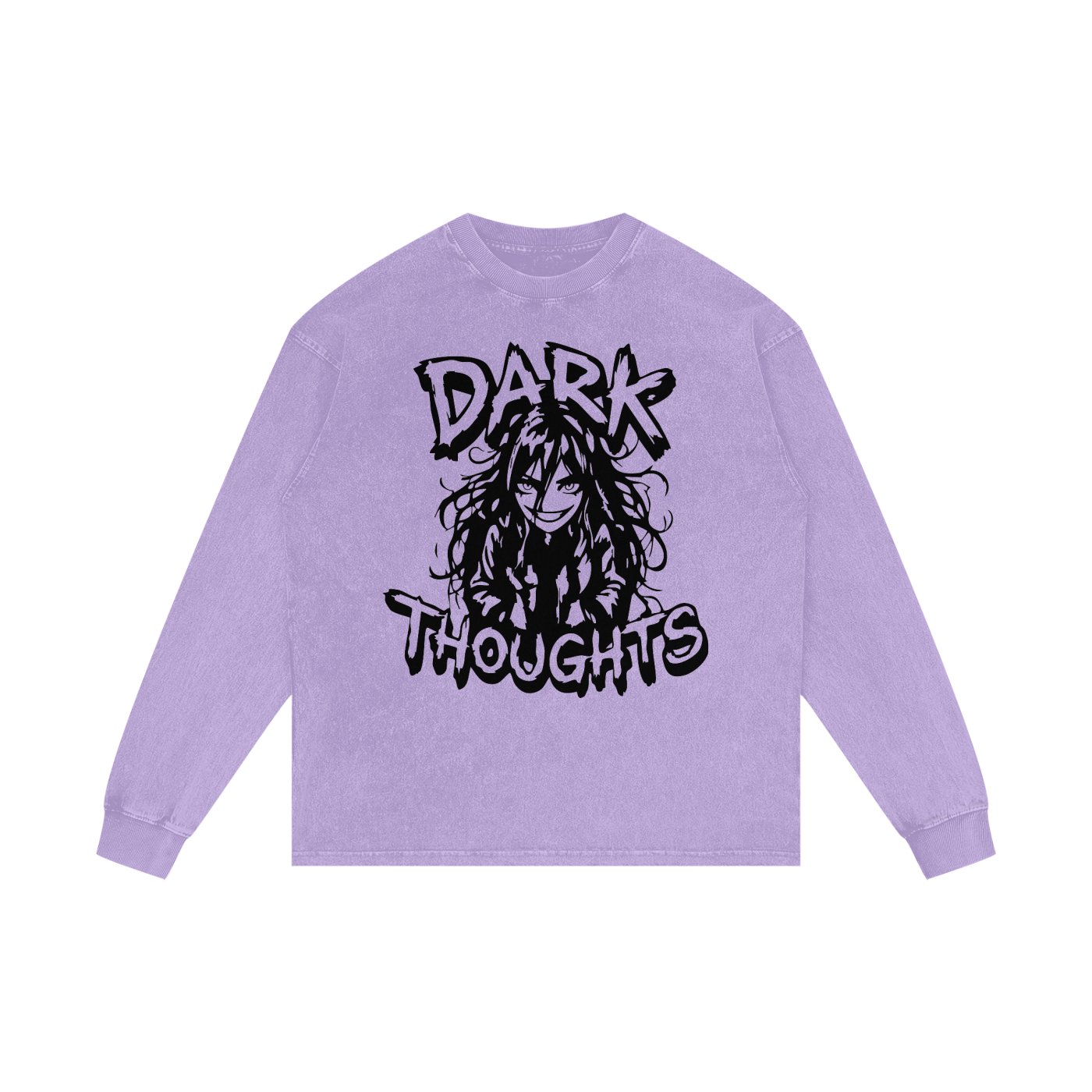 Acid Wash Oversize Long Sleeve T-Shirt