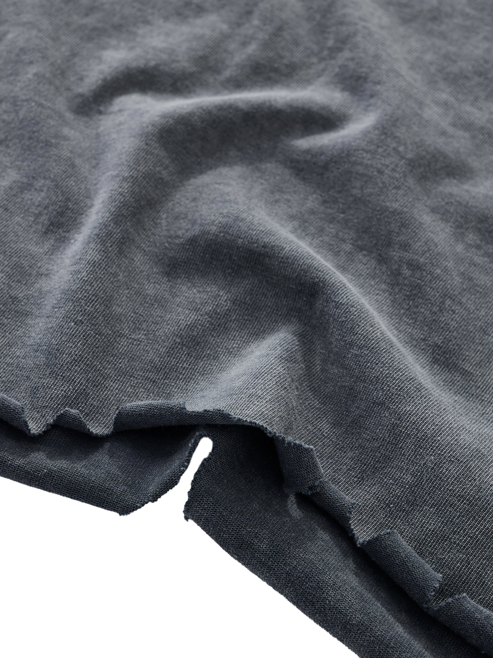 My friend,My music art - Snow Wash Raw-Hem Boxy T-shirt